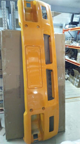 Бампер SHAANXI цельнометалический(бампер+юбка) жел 81.41610.4114 - S-2000